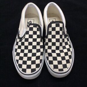 Vans Off The Wall 508731 Black Off White Check Shoes Sneakers Mens 7.5 Womens 9